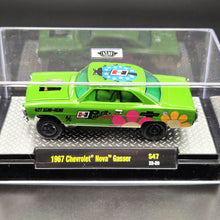 Load image into Gallery viewer, M2 Machines 1967 Chevrolet Nova Gasser Green Hurst Power Flowers Release S47 New
