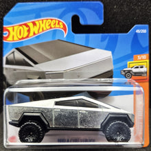 Load image into Gallery viewer, Hot Wheels 2022 Tesla Cybertruck Zamac #49 HW Hot Trucks 3/10 New
