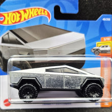 Load image into Gallery viewer, Hot Wheels 2022 Tesla Cybertruck Zamac #49 HW Hot Trucks 3/10 New
