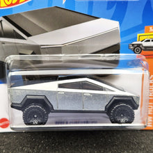 Load image into Gallery viewer, Hot Wheels 2022 Tesla Cybertruck Zamac #49 HW Hot Trucks 3/10 New
