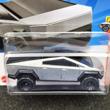 Load image into Gallery viewer, Hot Wheels 2022 Tesla Cybertruck Zamac #49 HW Hot Trucks 3/10 New
