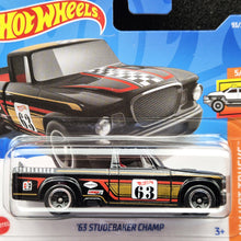 Load image into Gallery viewer, Hot Wheels 2022 &#39;63 Studebaker Champ Black #93 HW Hot Trucks 5/10 New
