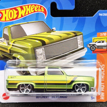 Load image into Gallery viewer, Hot Wheels 2022 &#39;83 Chevy Silverado Green #114 HW Hot Trucks 7/10 New
