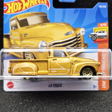 Load image into Gallery viewer, Hot Wheels 2022 La Troca Gold #116 HW Hot Trucks 9/10 New
