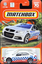 Load image into Gallery viewer, Matchbox 2023 Holden VF Commodore SSV White #35 MBX Roadtrip New Long Card
