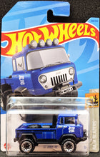 Load image into Gallery viewer, Hot Wheels 2023 &#39;57 Jeep FC Blue Baja Blazers 2/10 New Long Card
