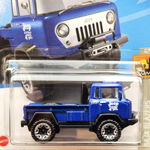 Load image into Gallery viewer, Hot Wheels 2023 &#39;57 Jeep FC Blue Baja Blazers 2/10 New Long Card
