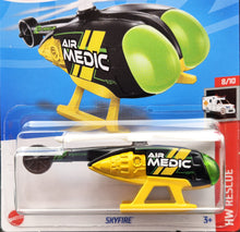 Load image into Gallery viewer, Hot Wheels 2023 Skyfire Black #239 HW Rescue 8/10 New Long Card
