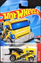 Load image into Gallery viewer, Hot Wheels 2023 Heavy Hitcher Yellow #247 HW Rescue 9/10 New Long Card
