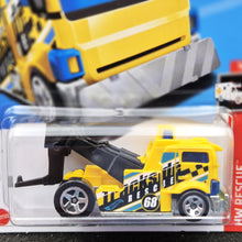 Load image into Gallery viewer, Hot Wheels 2023 Heavy Hitcher Yellow #247 HW Rescue 9/10 New Long Card
