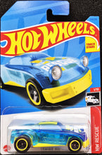 Load image into Gallery viewer, Hot Wheels 2023 Lightnin&#39; Bug Clear Blue #179 HW Rescue 1/10 New Long Card
