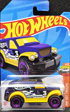 Load image into Gallery viewer, Hot Wheels 2023 Power Panel Purple #189 HW Hot Trucks 5/10 New Long Card
