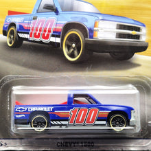 Load image into Gallery viewer, Hot Wheels 2018 Chevy 1500 Dark Blue 100 Years of Chevy Trucks 6/8 New
