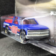 Load image into Gallery viewer, Hot Wheels 2018 Chevy 1500 Dark Blue 100 Years of Chevy Trucks 6/8 New
