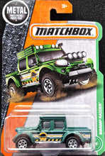 Load image into Gallery viewer, Matchbox 2017 Swamp Raider Dark Green #115 MBX Explorers New Long Card
