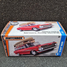 Load image into Gallery viewer, Matchbox 2017 &#39;59 Chevy Wagon Dark Red #1 MBX Adventure City Boxed
