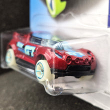 Load image into Gallery viewer, Hot Wheels 2018 Hi Beam Dark Red #162 HW Glow Wheels 9/10 New Long Card
