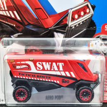 Load image into Gallery viewer, Hot Wheels 2017 Aero Pod Red #64 HW Rescue 5/10 New Long Card
