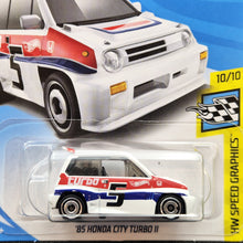 Load image into Gallery viewer, Hot Wheels 2018 &#39;85 Honda City Turbo II WHite #190 HW Speed Graphics 10/10 New Long Card
