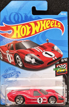 Load image into Gallery viewer, Hot Wheels 2021 &#39;67 Ford GT40 MK.IV Red #106 HW Race Day 8/10 New Long Card
