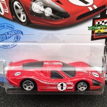 Load image into Gallery viewer, Hot Wheels 2021 &#39;67 Ford GT40 MK.IV Red #106 HW Race Day 8/10 New Long Card
