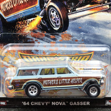 Load image into Gallery viewer, Hot Wheels 2022 &#39;64 Chevy Nova Gasser Blue Dragstrip Demons Car Culture 3/5 New
