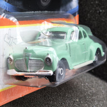 Load image into Gallery viewer, Matchbox 2023 1941 Plymouth Coupe Pilot Green #8 MBX Showroom New Long Card
