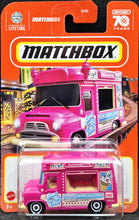 Load image into Gallery viewer, Matchbox 2023 Ice Cream King Pink #59/100 MBX Metro New Long Card
