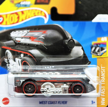 Load image into Gallery viewer, Hot Wheels 2024 West Coast Flyer Black #56 HW Fast Transit 4/5 New
