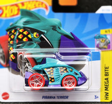 Load image into Gallery viewer, Hot Wheels 2024 Piranha Terror Teal #87 HW Mega Bite 4/5 New
