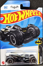 Load image into Gallery viewer, Hot Wheels 2024 Batman: Arkham Knight Batmobile Black #149 Batman 4/5 New Long Card
