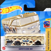 Load image into Gallery viewer, Hot Wheels 2024 Surfin&#39; School Bus Tan #65 HW Xtreme Sports 4/5 New
