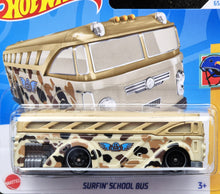 Load image into Gallery viewer, Hot Wheels 2024 Surfin&#39; School Bus Tan #65 HW Xtreme Sports 4/5 New
