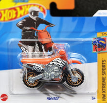 Load image into Gallery viewer, Hot Wheels 2024 HW450F Motorbike Orange #130 HW Xtreme Sports 5/5 New
