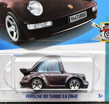 Load image into Gallery viewer, Hot Wheels 2024 Porsche 911 Turbo 3.6 (964) Dark Purple #199 Tooned 2/5 New Long Card
