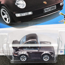 Load image into Gallery viewer, Hot Wheels 2024 Porsche 911 Turbo 3.6 (964) Dark Purple #199 Tooned 2/5 New Long Card
