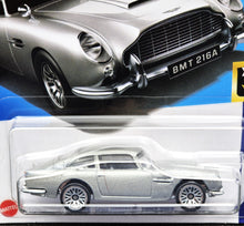 Load image into Gallery viewer, Hot Wheels 2024 Aston Martin 1963 DB5 Silver #107 HW Screen Time 7/10 New Long Card
