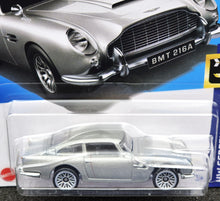 Load image into Gallery viewer, Hot Wheels 2024 Aston Martin 1963 DB5 Silver #107 HW Screen Time 7/10 New Long Card
