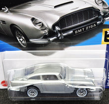 Load image into Gallery viewer, Hot Wheels 2024 Aston Martin 1963 DB5 Silver #107 HW Screen Time 7/10 New Long Card
