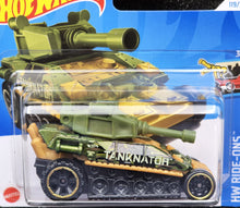 Load image into Gallery viewer, Hot Wheels 2024 Tanknator Dark Green #119 HW Ride-Ons 3/5 New
