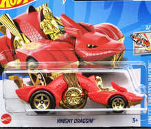 Load image into Gallery viewer, Hot Wheels 2024 Knight Draggin Red #52 HW Celebration Racers 2/10 New
