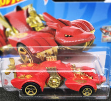 Load image into Gallery viewer, Hot Wheels 2024 Knight Draggin Red #52 HW Celebration Racers 2/10 New
