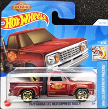 Load image into Gallery viewer, Hot Wheels 2024 1978 Dodge Li&#39;l Red Express Truck Burgundy #53 HW Celebration Racers 3/10 New
