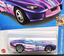 Load image into Gallery viewer, Hot Wheels 2024 Rrroadster Purple #76 HW Celebration Racers 4/10 New Long Card
