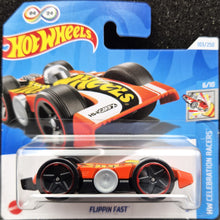 Load image into Gallery viewer, Hot Wheels 2024 Flippin Fast Orange #103 HW Celebration Racers 6/10 New Long Card
