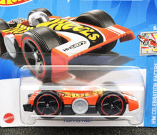 Load image into Gallery viewer, Hot Wheels 2024 Flippin Fast Orange #103 HW Celebration Racers 6/10 New Long Card
