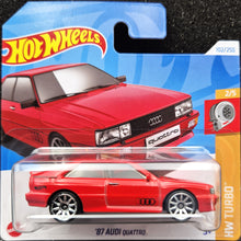 Load image into Gallery viewer, Hot Wheels 2024 &#39;87 Audi Quattro Red #102 HW Turbo 2/5 New
