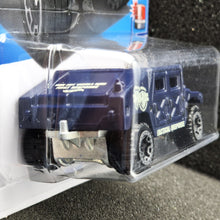 Load image into Gallery viewer, Hot Wheels 2024 Humvee Dark Blue #33 HW First Response 4/10 New Long Card
