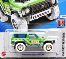 Load image into Gallery viewer, Hot Wheels 2024 Nissan Patrol Custom Green #34 HW First Response 5/10 New Long Card
