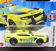 Load image into Gallery viewer, Hot Wheels 2024 &#39;10 Camaro SS Lime Green #86 HW First Response 9/10 New

